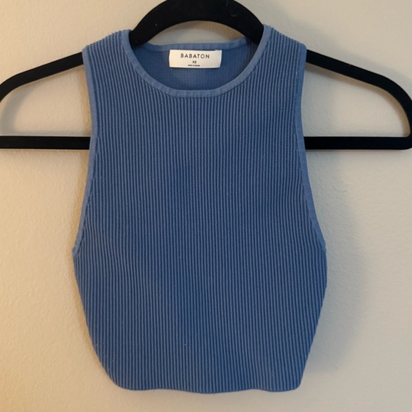 Aritzia Babaton Sculpt Knit Tank in Blue size XS - Picture 1 of 5